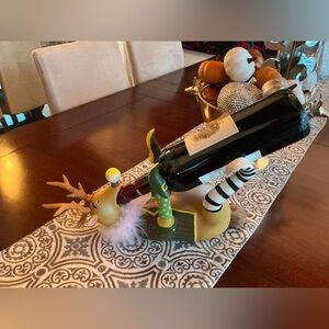 Whimsical Holiday Reindeer Wine 🍷 or Water Holder